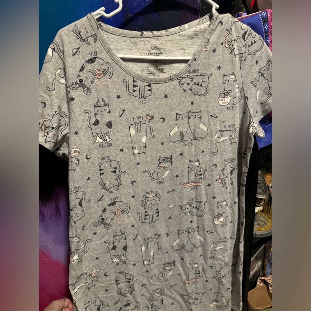 Cat Zodiac Astrology Nightgown